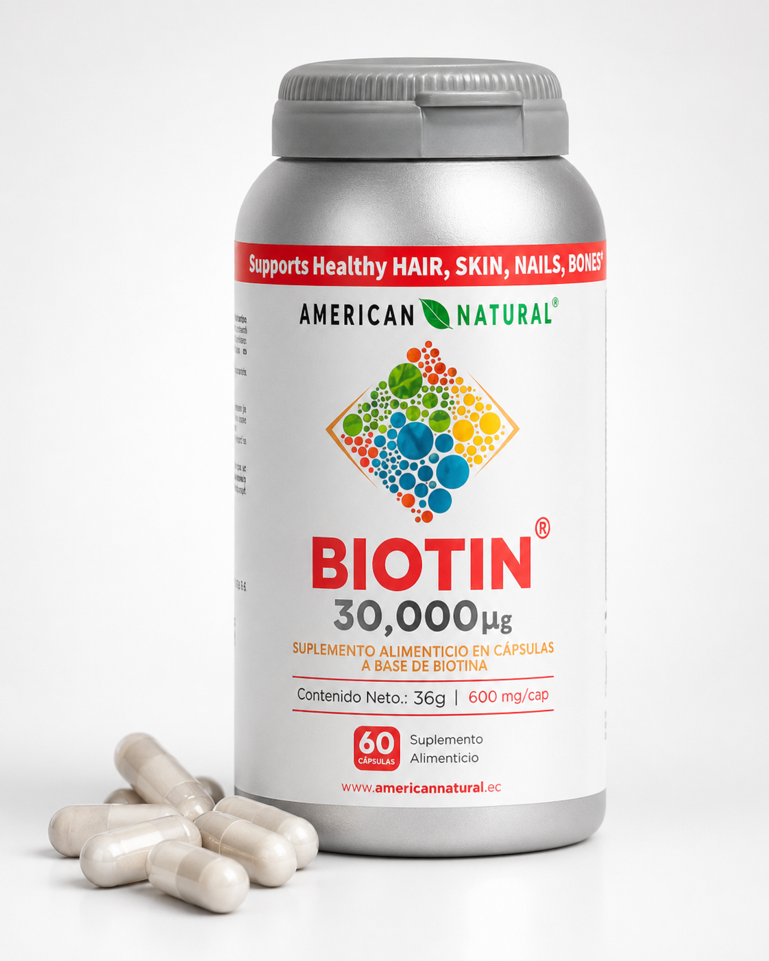 Biotin 30K Pro – Cabello Fuerte y Piel Radiante
